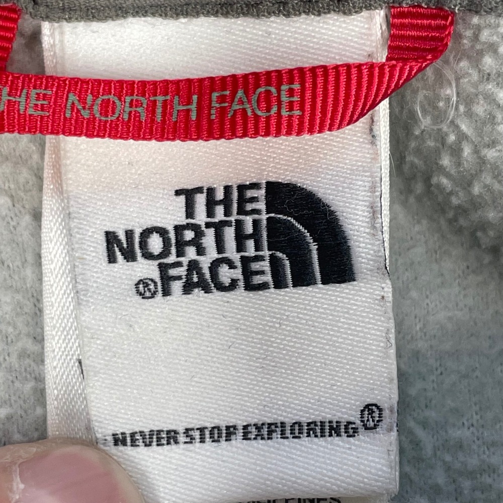 The North Face Grey TKA 100 Quarter Zip Fleece Pullover Women Medium - Picture 3 of 9
